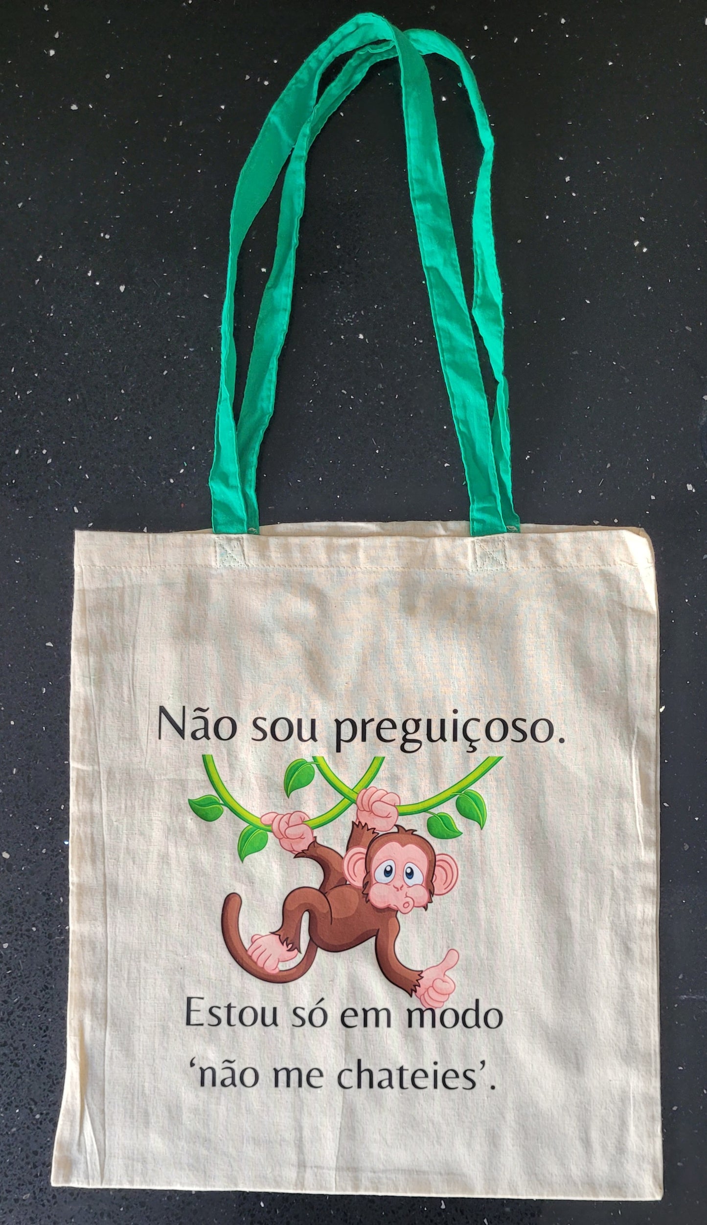 Saco Tote Bag Personalizável em Algodão – “Não me chateies” – 38x42 cm ( S15)