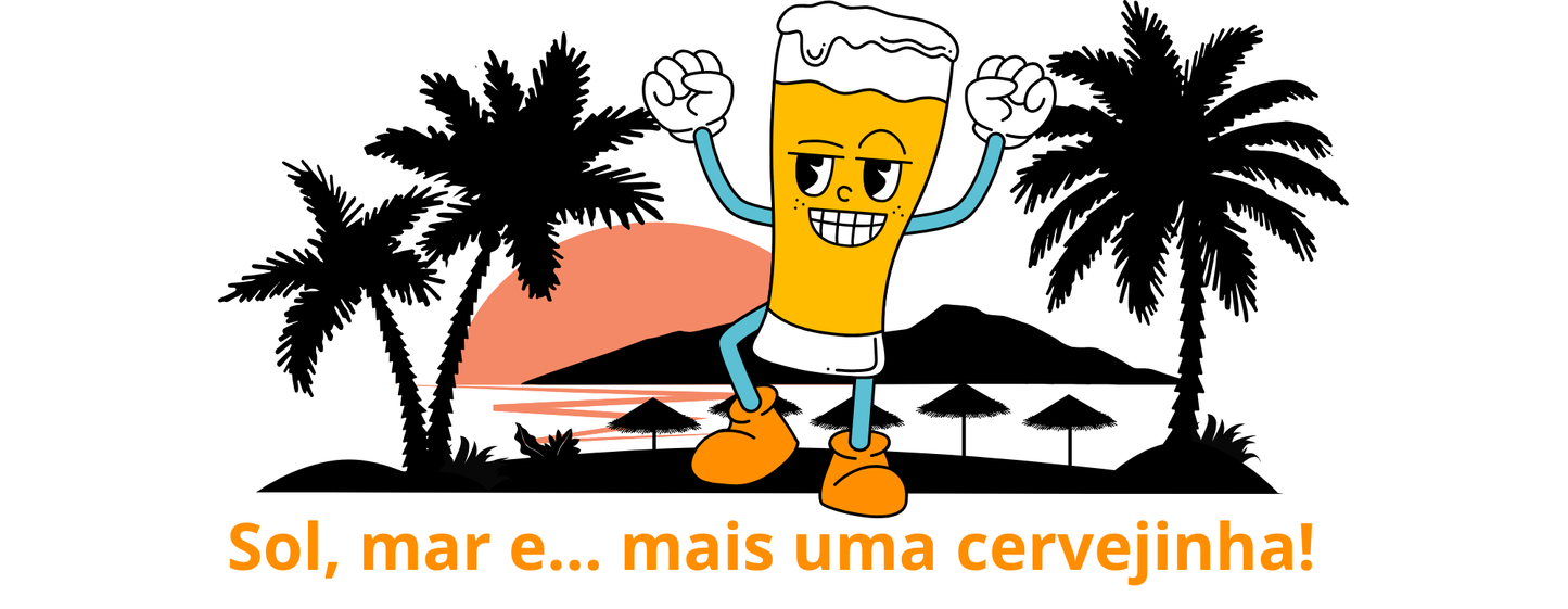 Mug « Encore une bière ! » – Plage et palmiers, 325 ml (M19)