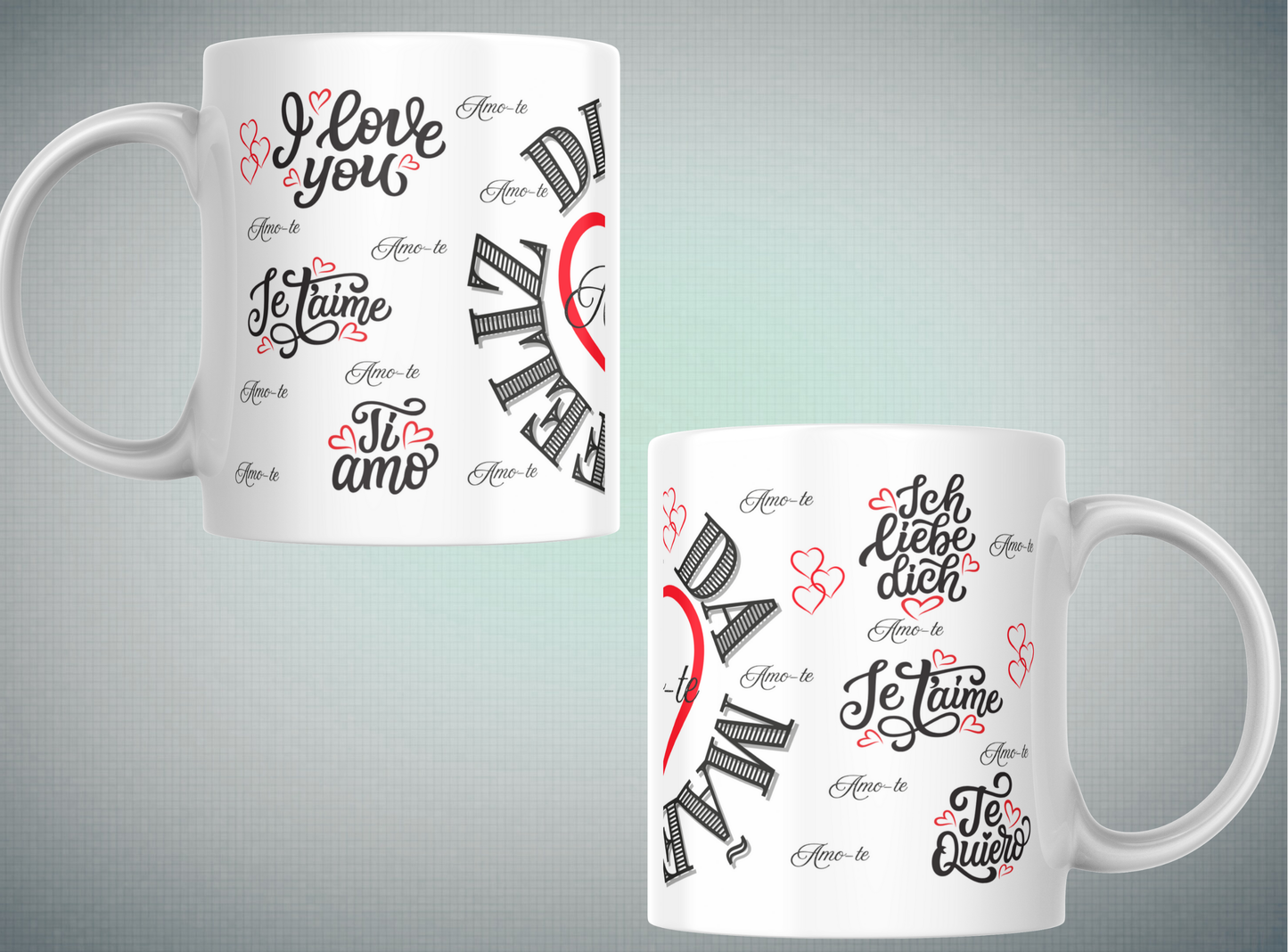 Canecas/Mug modelo 11 - Mãe amo-te