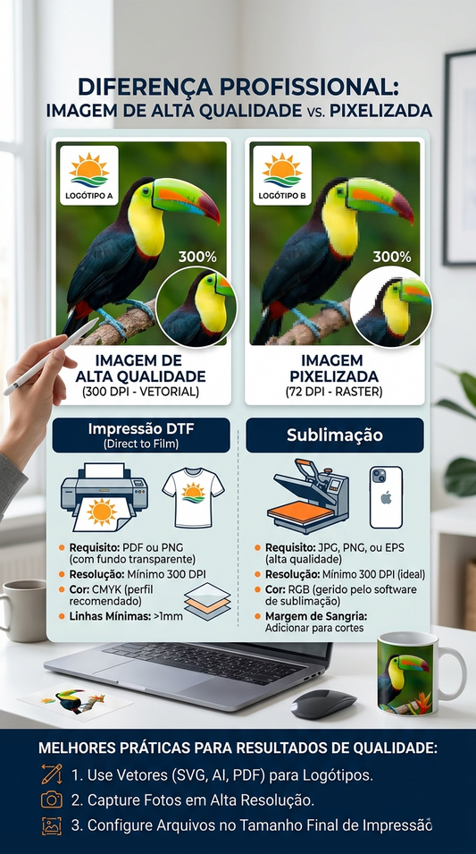 Como preparar um ficheiro para impressão sem perder qualidade: guia simples para obter o melhor resultado