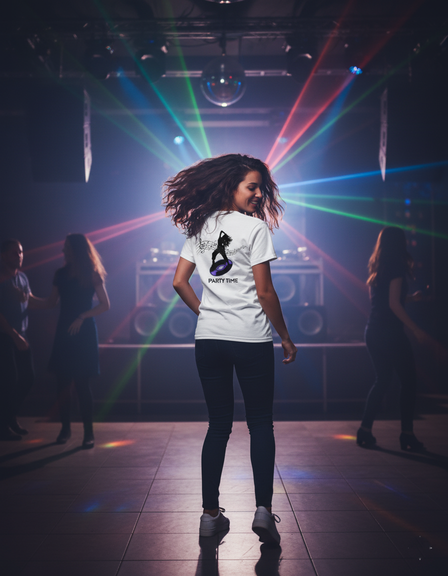 D28 - T-shirt de manga curta – PARTY TIME