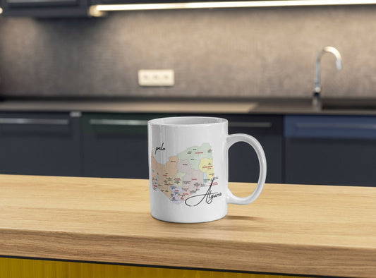 Mug « Amour de l'Algarve » – Céramique blanche 325 ml (M14)