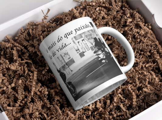 Caneca “A Mota é um Estilo de Vida” – Design Motard | Sublimação (M25)