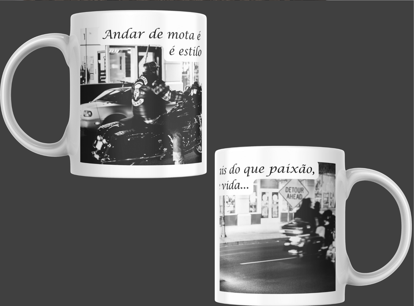 Caneca “A Mota é um Estilo de Vida” – Design Motard | Sublimação (M25)