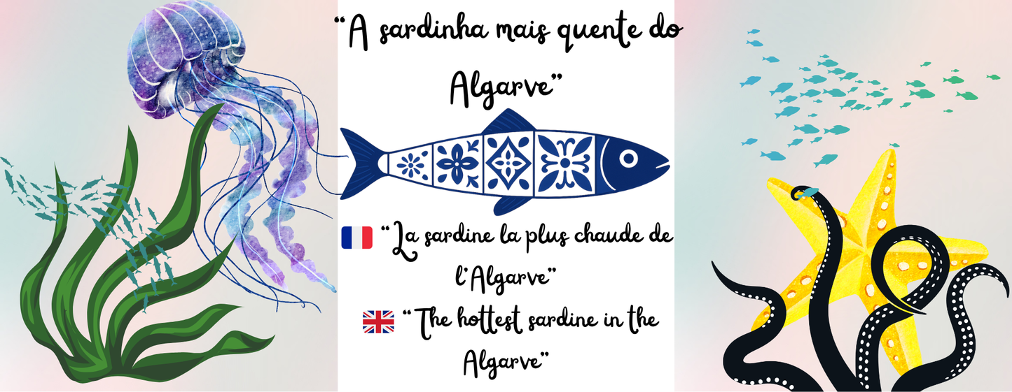 Mug “The hottest sardine in the Algarve”, 325 ml (M20)