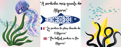 Mug “The hottest sardine in the Algarve”, 325 ml (M20)