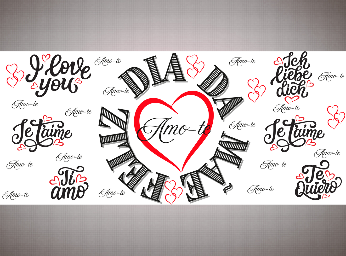 Canecas/Mug modelo 11 - Mãe amo-te