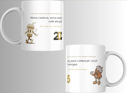 Caneca Motivacional 2026 – Nova caneca, nova motivação (sublimação)