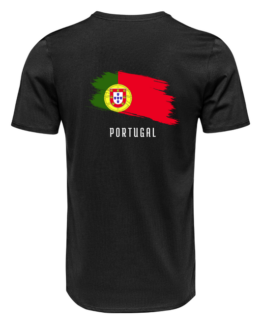 P12 - T-shirt de manga curta – Bandeira Portugal efeito