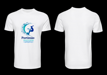 T-shirt Praia da Rocha Portimão – 100% Coton, personnalisable recto ou verso (P13)