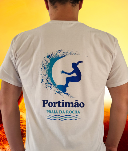 T-shirt Praia da Rocha Portimão – 100% Coton, personnalisable recto ou verso (P13)