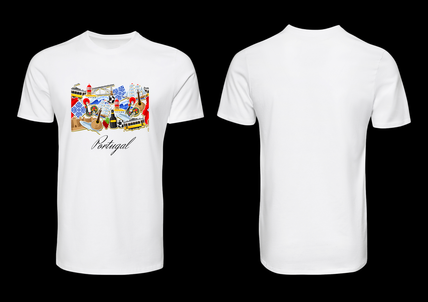 P5 - T-shirt de manga curta – Quadro Portugal