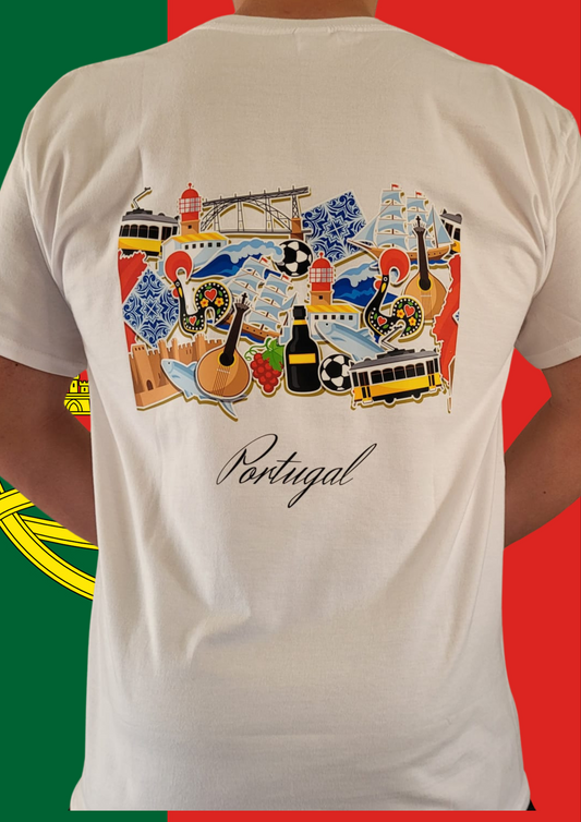 P5 - T-shirt de manga curta – Quadro Portugal
