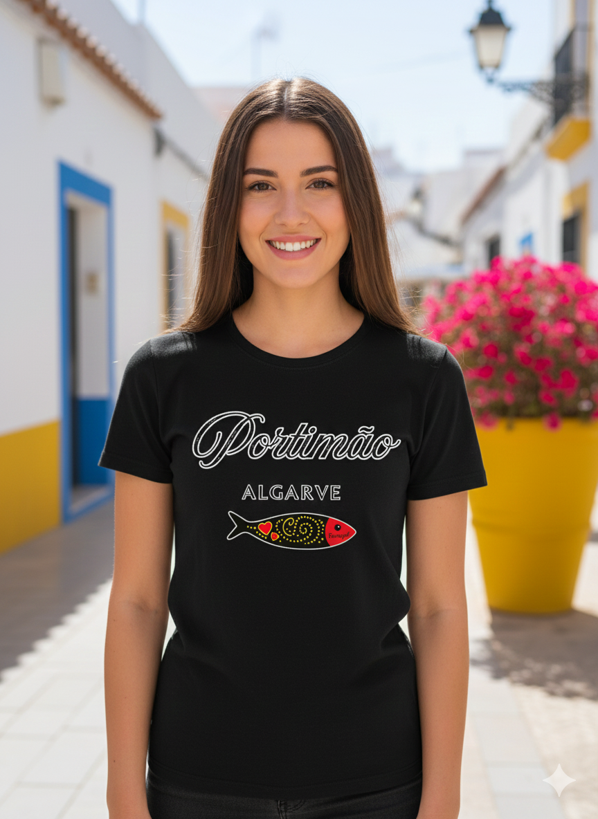 T-shirt « Portimão Algarve - Sardine » | Affichez votre fierté de l'Algarve