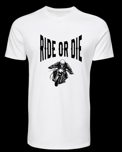 T-shirt “RIDE OR DIE” – Espírito Motard (S11)