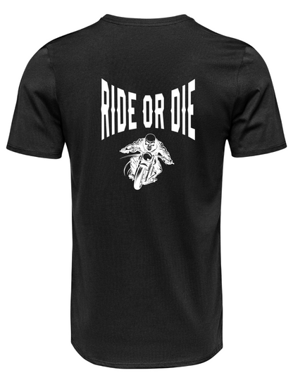 T-shirt “RIDE OR DIE” – Espírito Motard (S11)