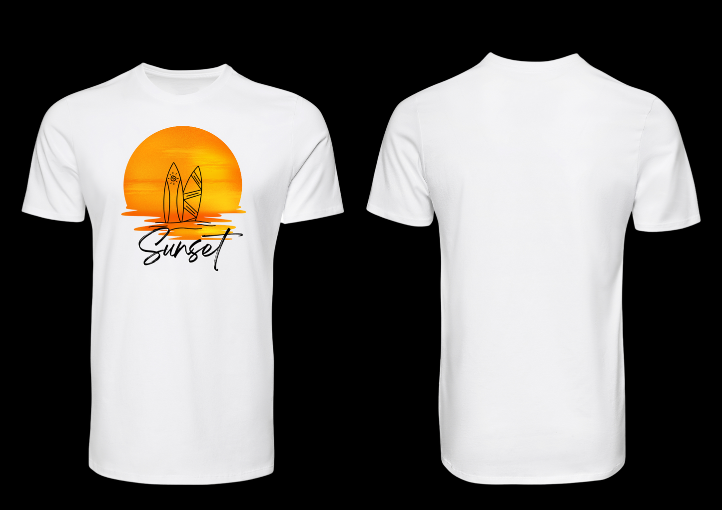 S4 - T-shirt de manga curta – Sunset Surf