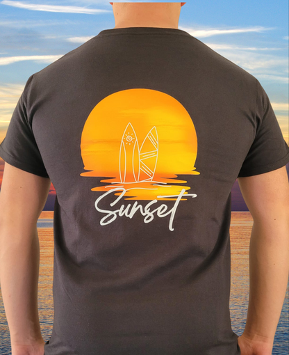 S4 - T-shirt de manga curta – Sunset Surf
