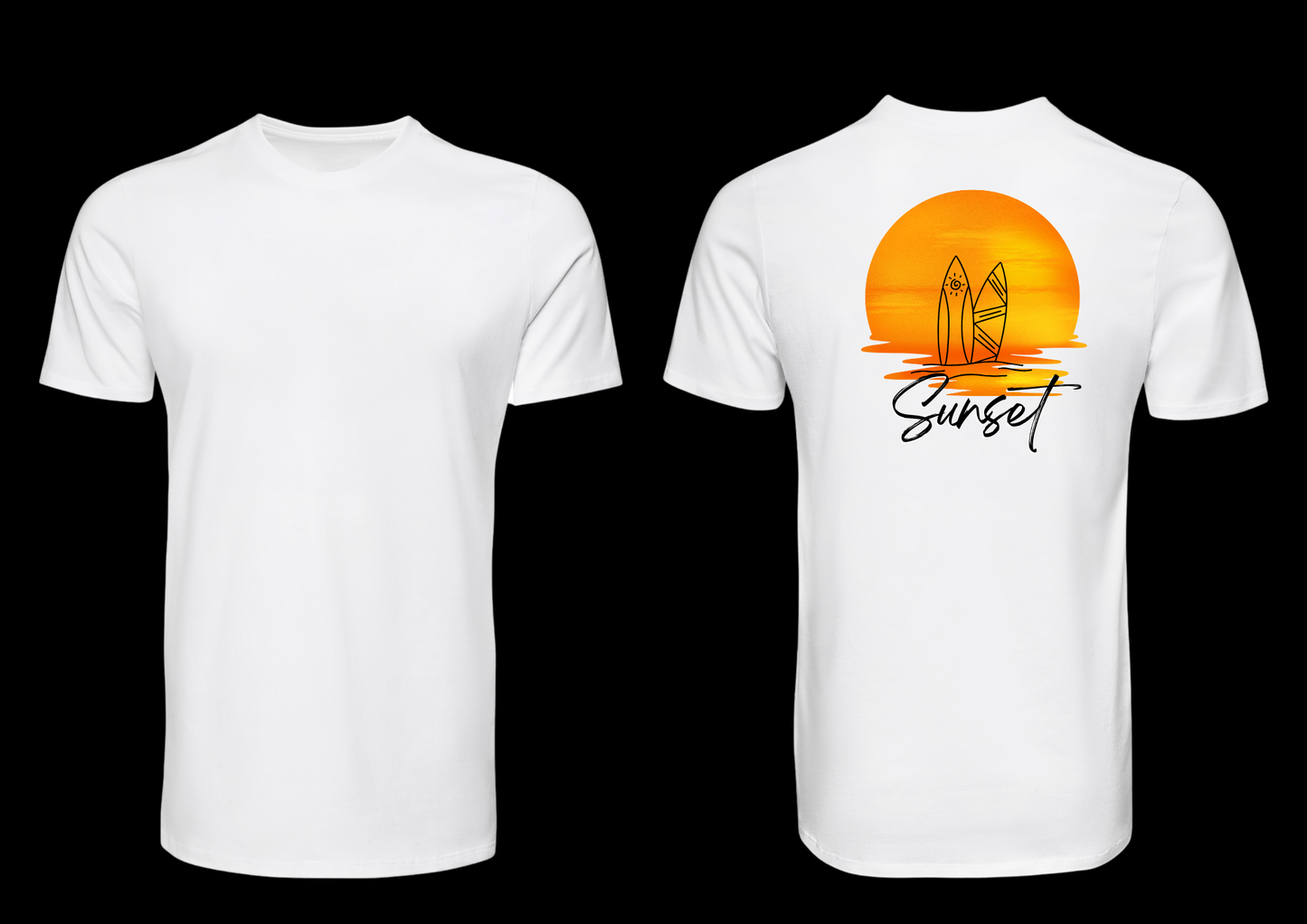 S4 - T-shirt de manga curta – Sunset Surf