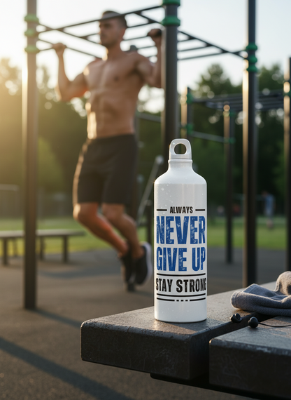 G7 - Garrafas Never give up