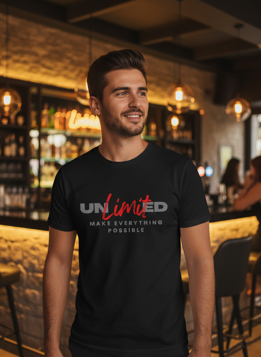 T-shirt “Unlimited – Make Everything Possible” | Atitude que se Veste