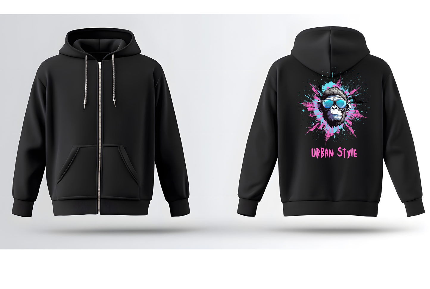 Casaco Capuz Personalizável | Cria o Teu Design, Logótipo ou Mensagem | NEWSTARZ