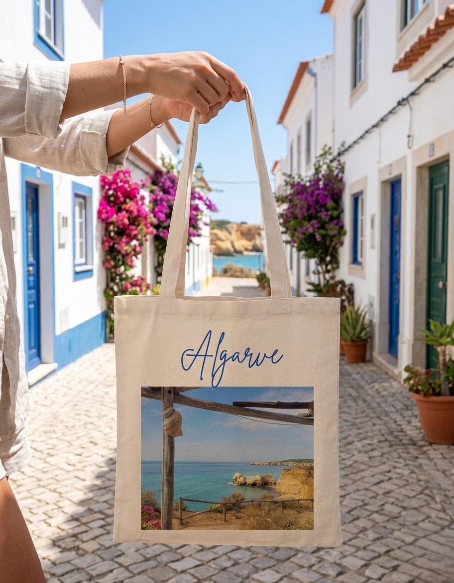 Tote Bag Personalizavel com Foto | Saco de Algodão 140 g/m² com Impressão DTF | Presente Personalizado Único