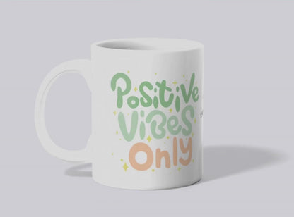 Caneca Positive Vibes 2026 – Resoluções com estilo (sublimação)