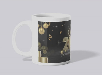 Caneca Ano Novo 2026 – Frase Inspiradora “A felicidade constrói-se dia após dia”